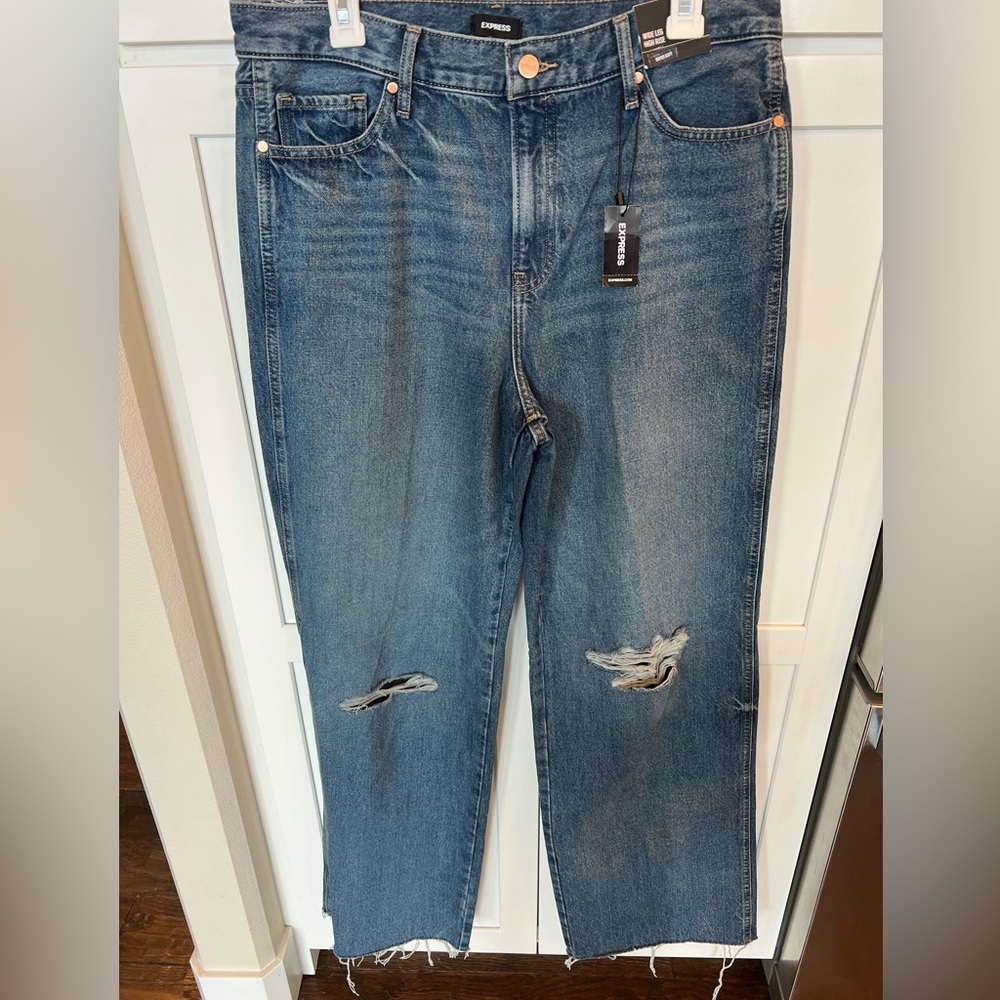 Wide leg denim